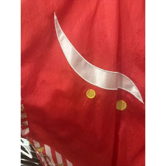 VTG 90's Casual Isle Red Stripe Beach Windbreaker Nautical Seashell Jacket XL - Picture 5 of 15